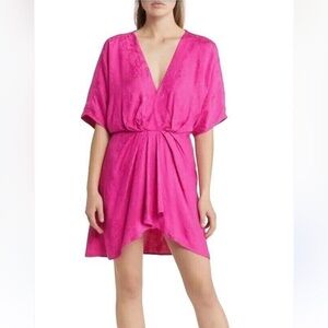New! BTFL - Life Pink V-Neck Dress